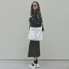 Canvas Logo Square Bag - White