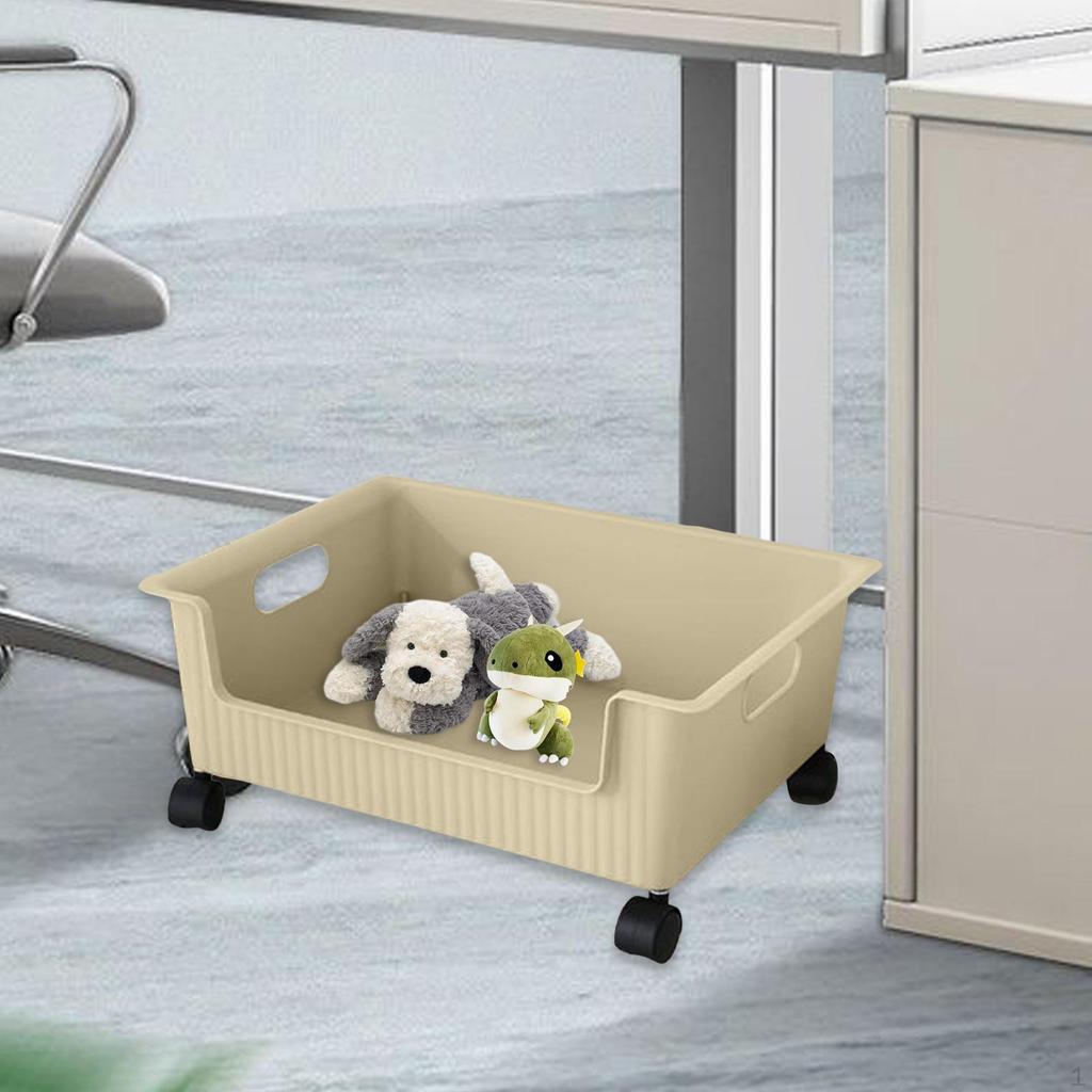 Organizer Box for Toys with Wheels Storage Solution Living Room Shelves