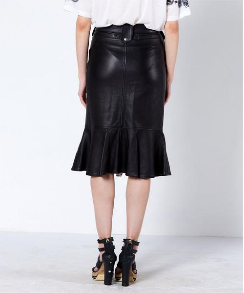 Greedius Leather Mermaid Skirt