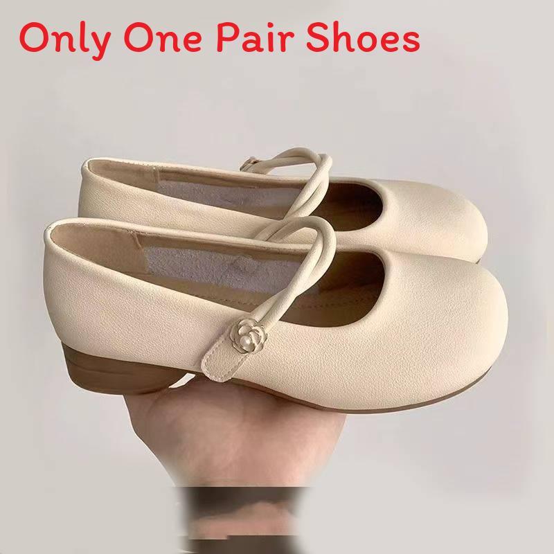 Classic Mary Jane Flat Shoes For Women With Striped Pu Upper Perfect For Spring Daily Wear