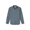 Outdoor Casual Oxford Breathable Single-Breasted Solid Color Long Sleeve Shirt Men Shirts Deep-Sapphire-Blue A2ES5-B68
