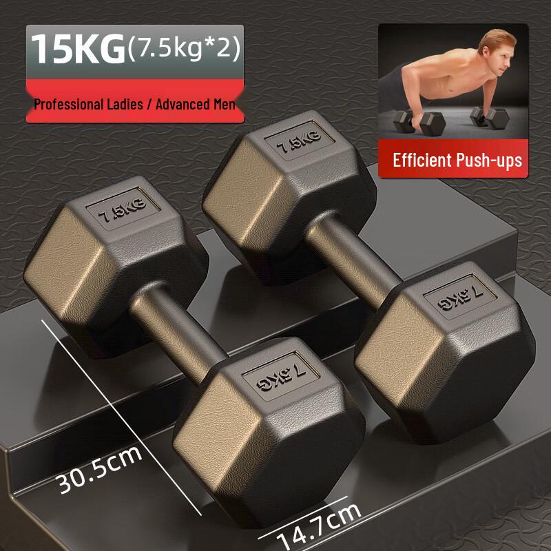 Canglangya Hexagonal Rubber Coated Dumbbells