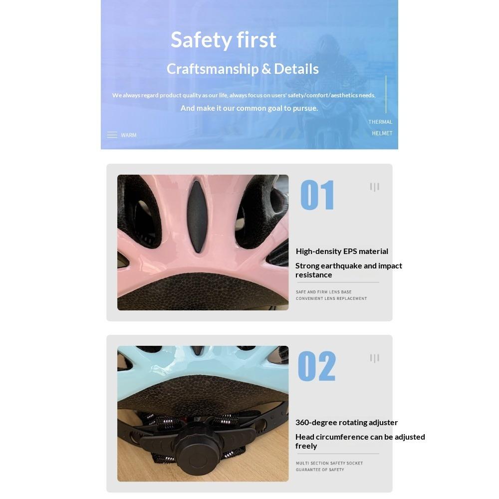 Men's and Women's Outdoor Cycling Bicycle Roller Skating Road Bike Integrated Forming Helmet