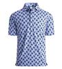 Trendy essential! Floral print short sleeve polo shirt, casual and versatile.
