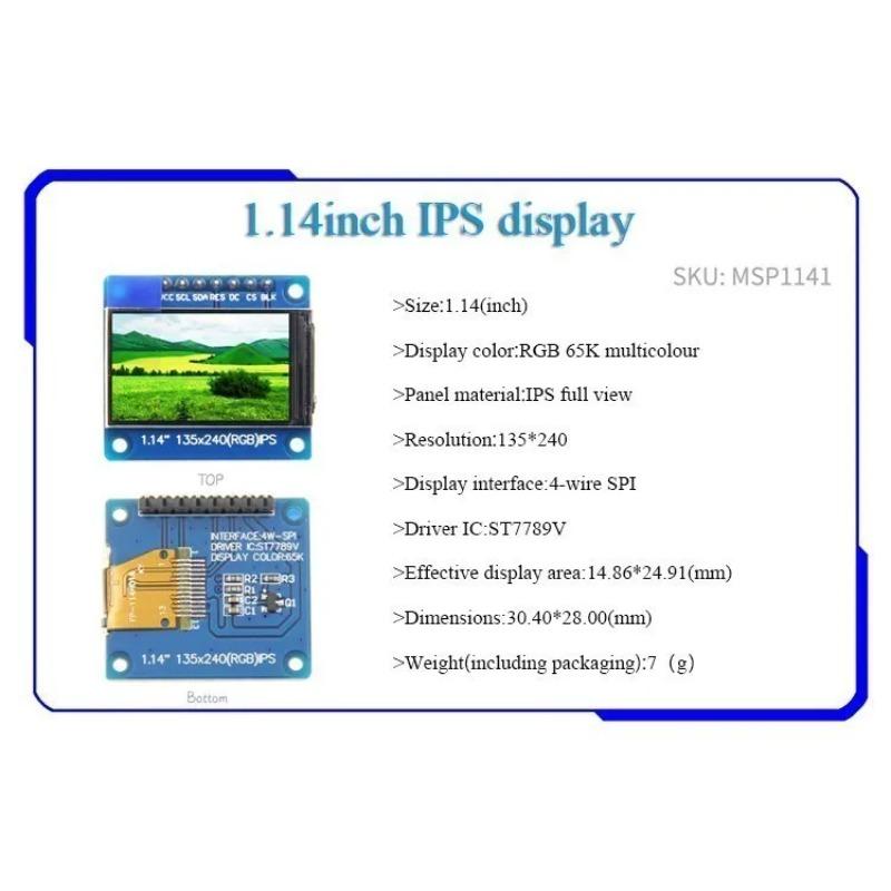 0.96/1.14/1.28/1.3/1.54/1.69/1.9/2.0 Inch IPS TFT LCD OLED Display Module for  Ardunio Raspberry Pi  Stm