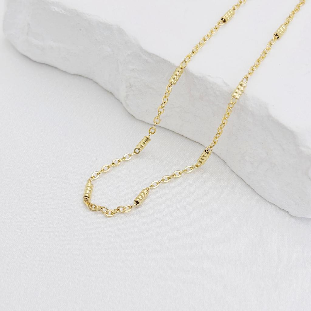 14K Gold-Filled O-Chain Flat Meander Necklace Bracelet DIY Jewelry Accessories
