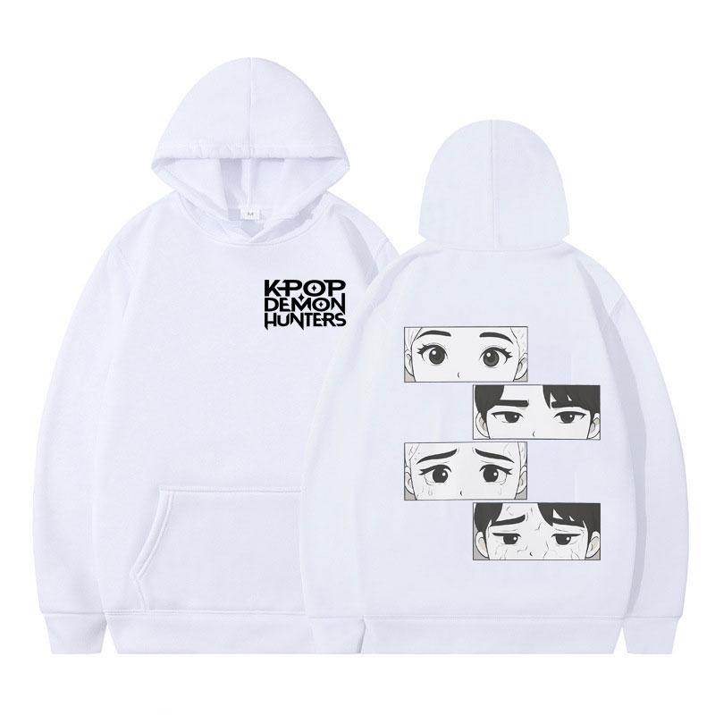 K-Pop Demon Hunters Hoodie Rumi Jinu First and Last Look Funny Anime Printed Sweatshirts Men Winter Loose Casual Pullover Tide