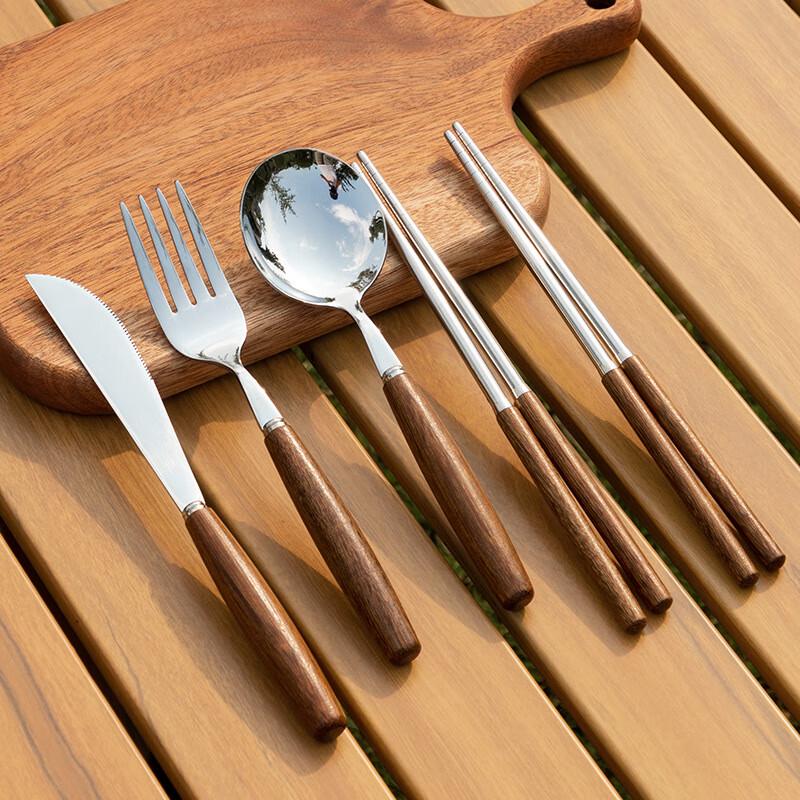 Portable 304 Stainless Steel Camping Chopsticks Set