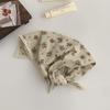 Spring and summer cotton and linen floral 58 lace small square scarf headscarf women's literary small silk scarf decorative scarf headband scarf