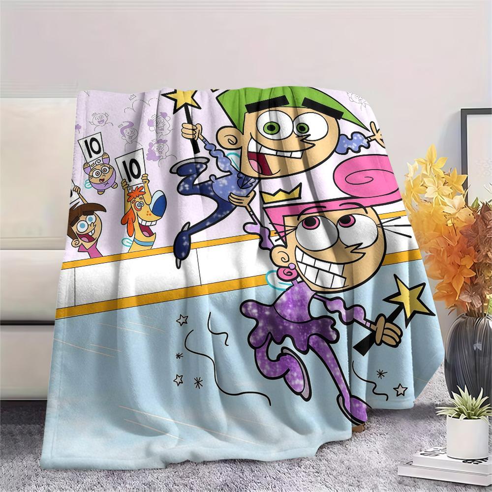 The Fairly OddParents2 Flannel Blanket, High Quality Comfortable for All Seasons, Home Decor, Warmth and Comfort