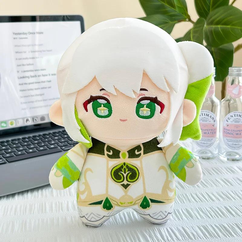 Cute Genshin Impact Plush Dolls Mini Soft Stuffed Toys Nahida Diluc Raiden Shogun Zhongli Venti Ayato Anime Gift