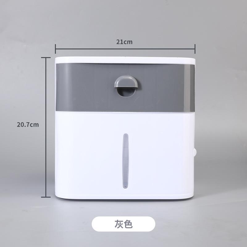 Wall Mounted Plastic Tissue Box Face Towel Storage Box Household Tissue Paper Box Creative Bathroom
