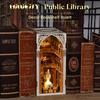 MiniCity DIY BookNook Kit Dollhouse Kit Miniature House Kit BookNook Suitable for and Birthday Collectible with LED Light - - - - Beginners,