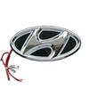 Car 5D LED Front Rear Light Emblem Sticker For Hyundai Genesis N-LINE I10 I20 I30 I40 IX20 IX35 Kona Getz Veloster Tucson Elantr KK10