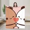 Cartoon Panda Bubu Dudu Fleece Blankets Creative Throw Blanket for Bed Sofa Couch 200x150cm Rug Piece