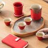 Zhishi Business Gift Set: Portable Tea & Stationery (Red)