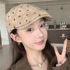 New cute retro Hong Kong style polka dot forward hat children autumn and winter fashion versatile painter hat peaked cap tide