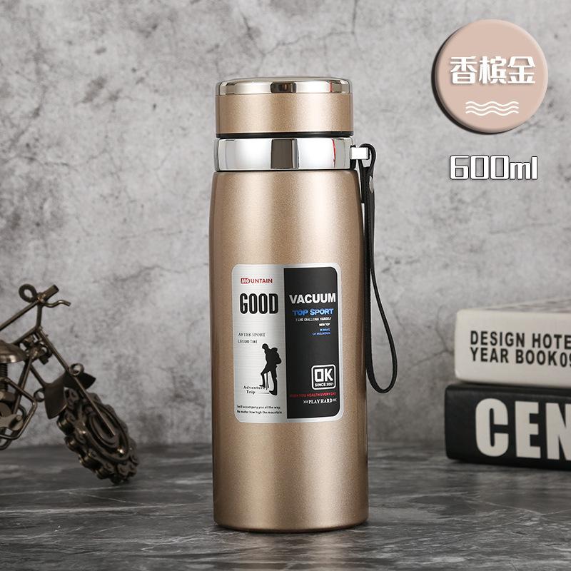 Stainless steel thermos cup outdoor portable tea separation cup car travel ml large capacity