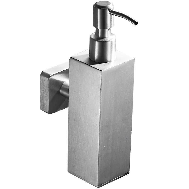 Dispenser de săpun din oțel inoxidabil 304, montat pe perete, 200 ml, dozator de săpun lichid pentru hotel, dozator de săpun de mână, accesorii pentru baie