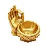 Ok Hand Succulent Planter Creative Jewelry Storage Tray Lotus Shaped Flower Pot  for Yard Garden