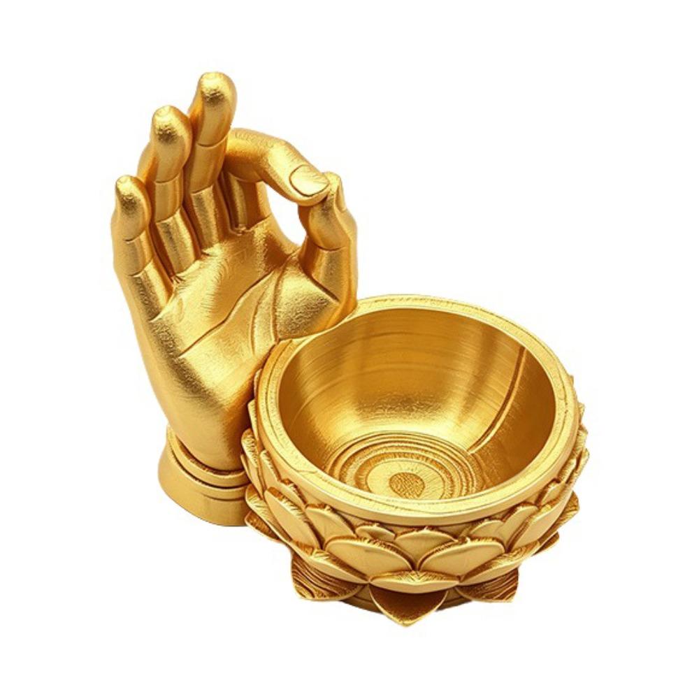 Ok Hand Succulent Planter Creative Jewelry Storage Tray Lotus Shaped Flower Pot  for Yard Garden