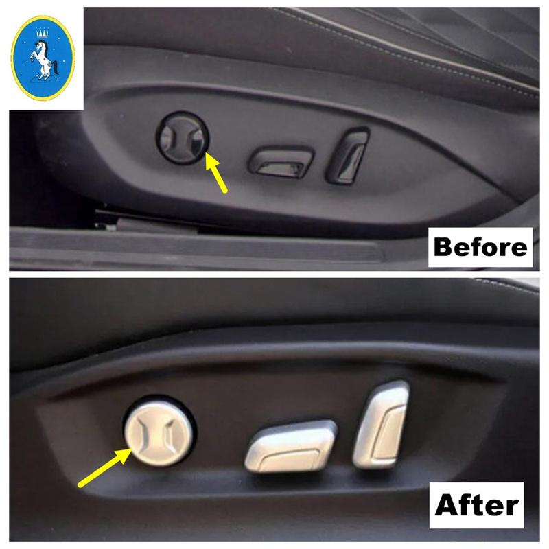 Matte Style Car Seat Adjustable Buttons Decoration Panel Cover Trim For VW Volkswagen Passat B8 2015 -  Interior Accessories