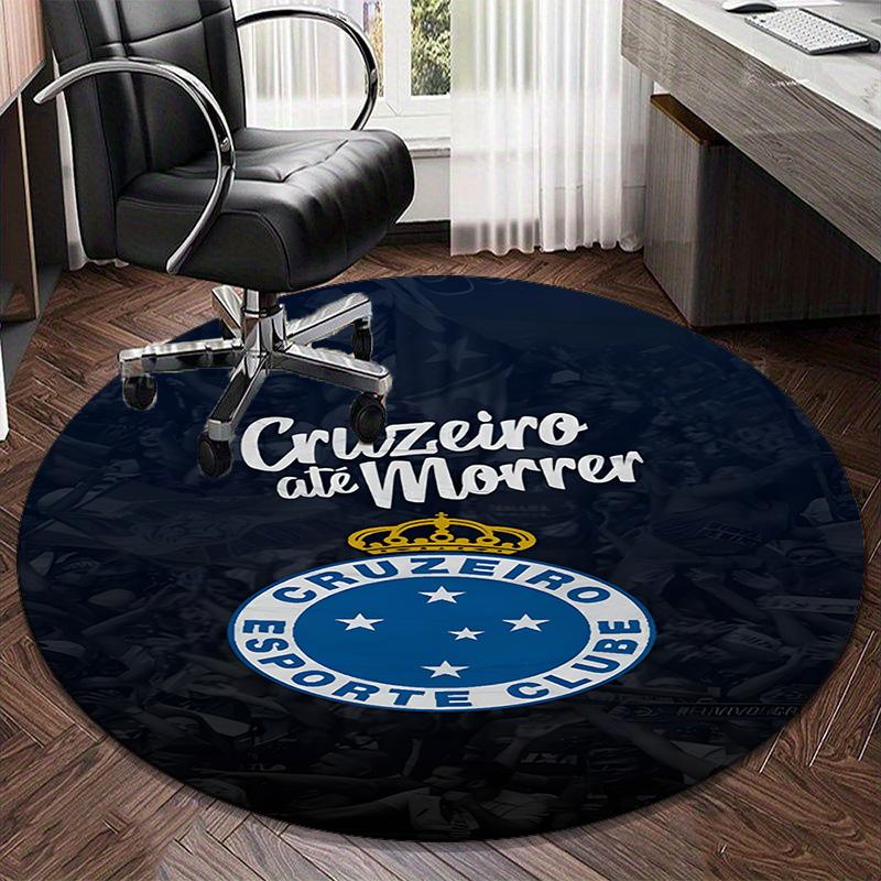 1PC round rug Fc Stars Shine Printed Round Area Rug ,Rug For Home Office, Round Chair Rug, Decorative Carpet Fan gifts Christmas gift