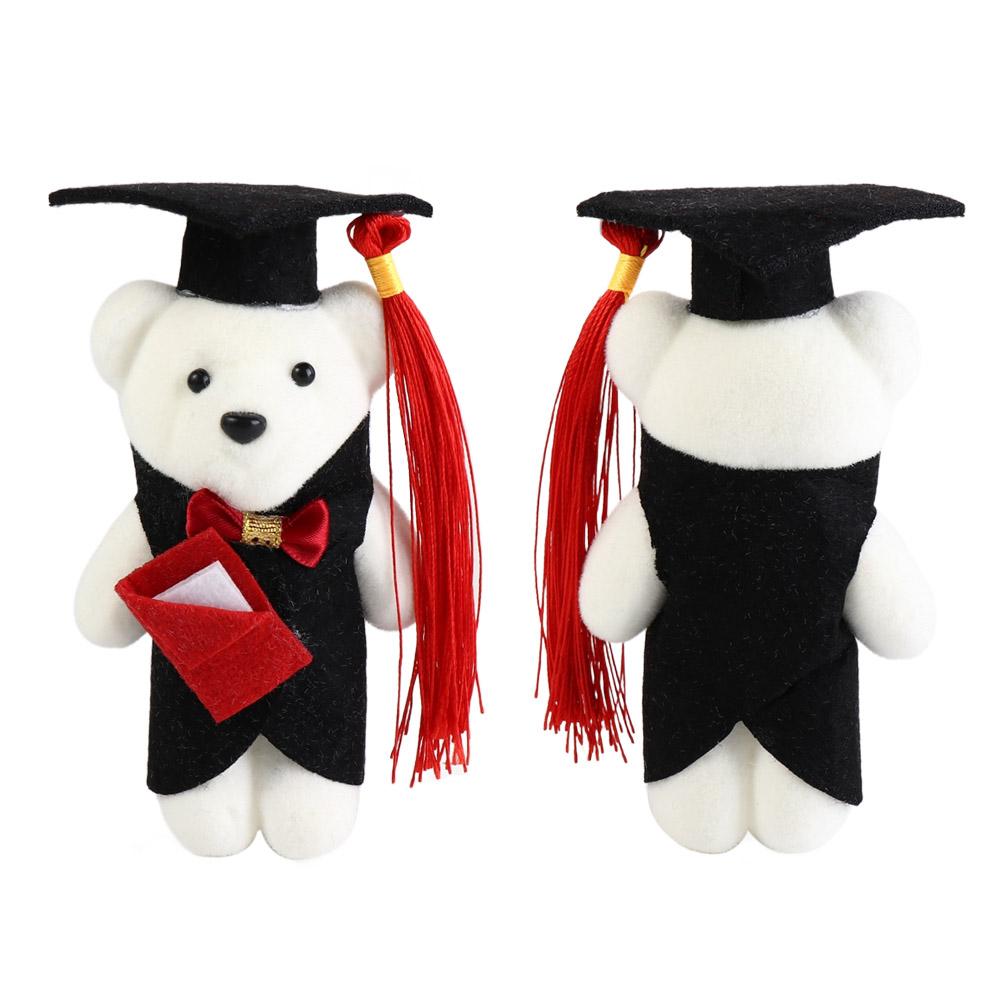 Celebrate Party Bachelor Bear Plush Toy Graduation Ceremony Doctor Cap Bear Toy  Student