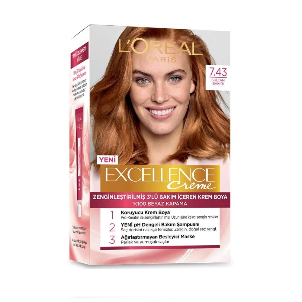 

Краска для волос L Oreal Paris Excellence Intense 7.43 Султан Медь