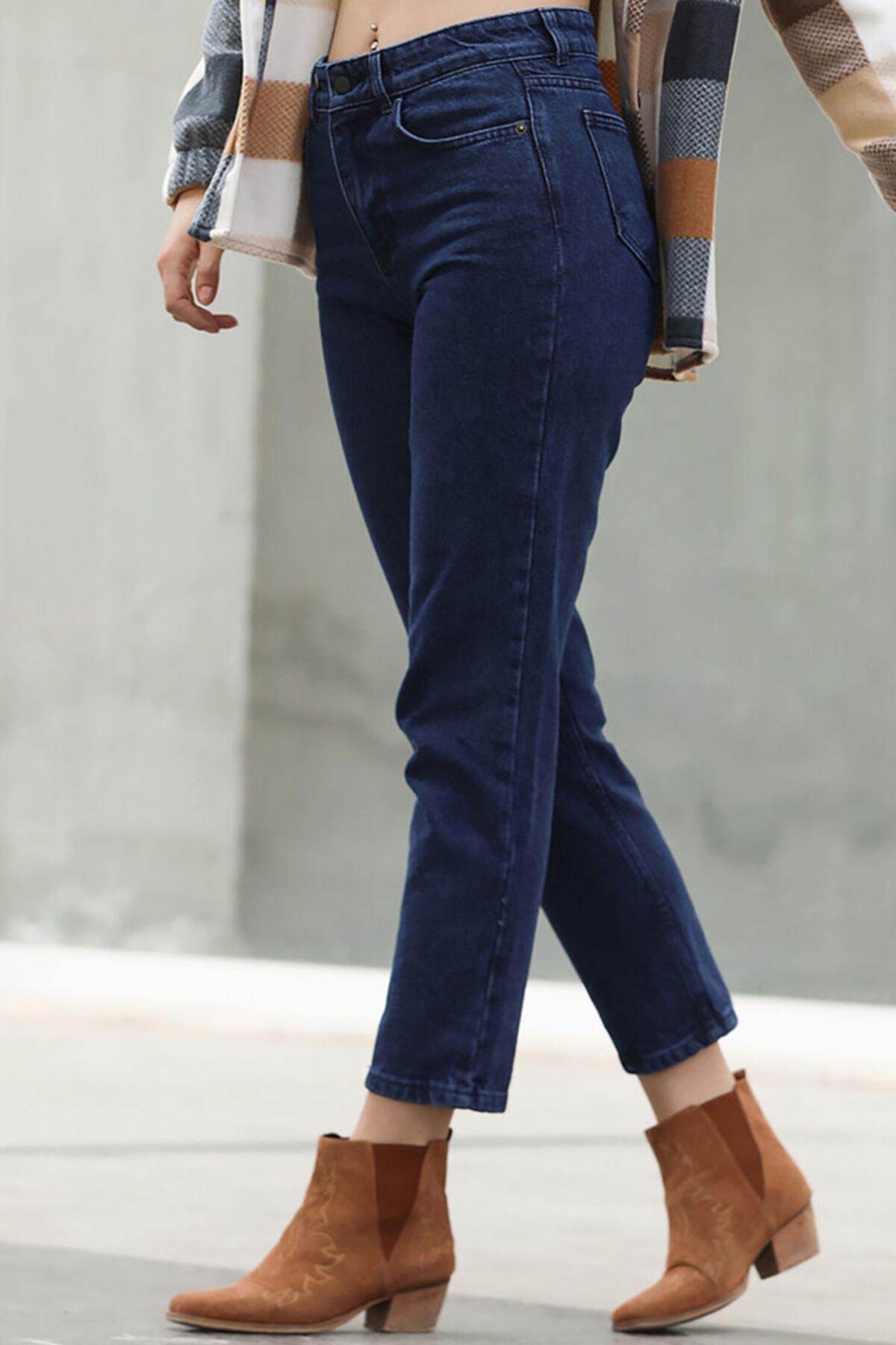 

Женские джинсовые брюки для мам 27 синий