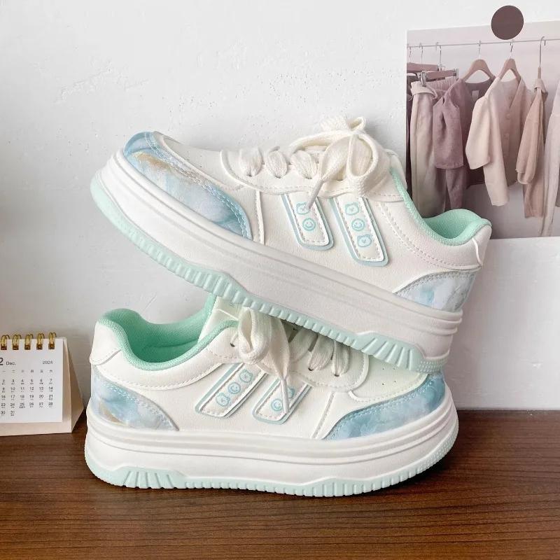 Fashion 2025 Shoes Female Versatile Women's Vulcanize Shoes Outdoor Women Sneakers Platform Lace Up Comfortable Women's Casual Shoes