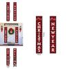 Vibrant Christmas Door Hanging Sign Banner Flag Xmas Party Decor