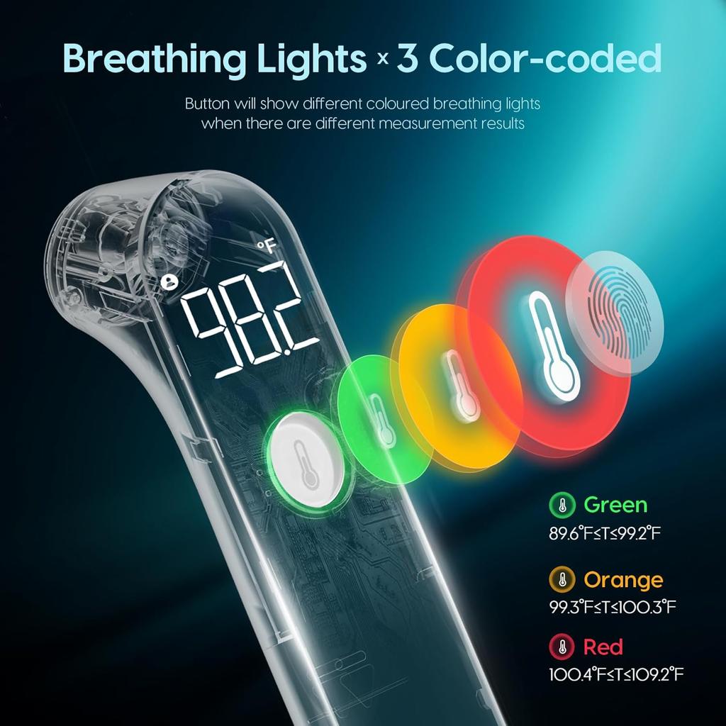 Thermometer for Adults and Kids, Fast Accurate Baby Thermometer, FSA HSA Eligible, Fever Alarm & Mute Mode, Baby Essentials