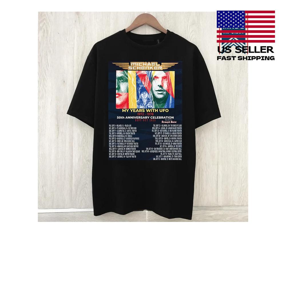 MICHAEL SCHENKER MY YEARS WITH UFO USA TOUR 2025 T Shirt  Unisex T-Shirt XXL