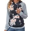 Casual comfort and versatility Spring and Autumn Women's Long Sleeve Patchwork Hooded Sweatshirt