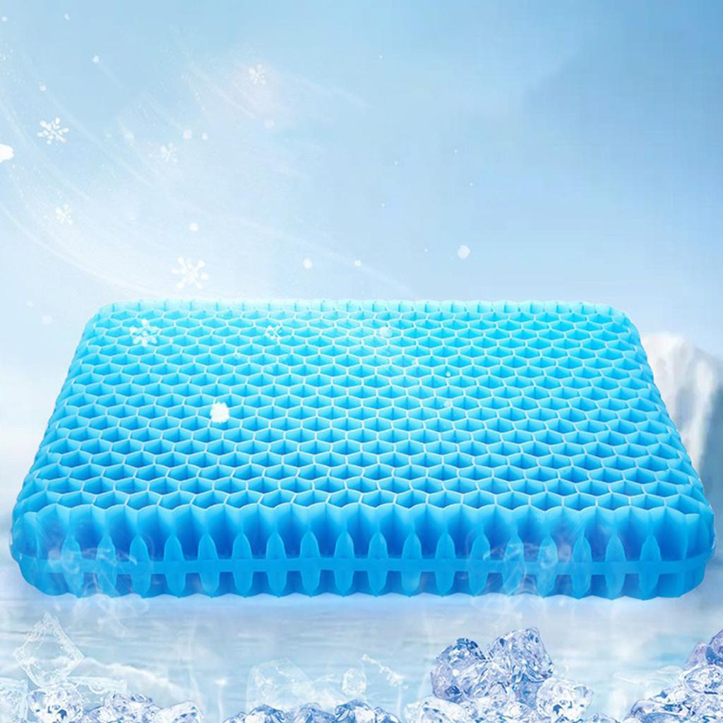 Cooling Gel Seat Cushion with Honeycomb Butt Pad for Comfortable Long Sitting In Cars and Offices