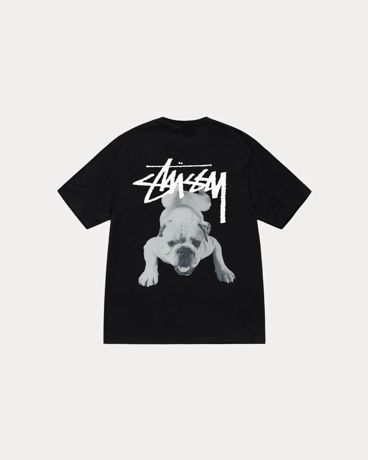 Черная футболка Stussy Stock Dog S