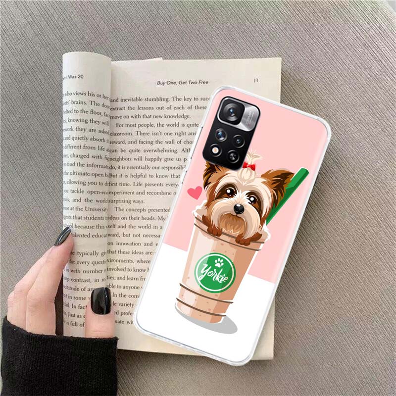 Yorkshire terrier dog Phone Case For Xiaomi Poco X4 F4 GT X3 NFC X5 X6 X7 Pro 5G M5 M5S M3 F5 Mi F6 F3 F2 F1 Cover Coque Fundas