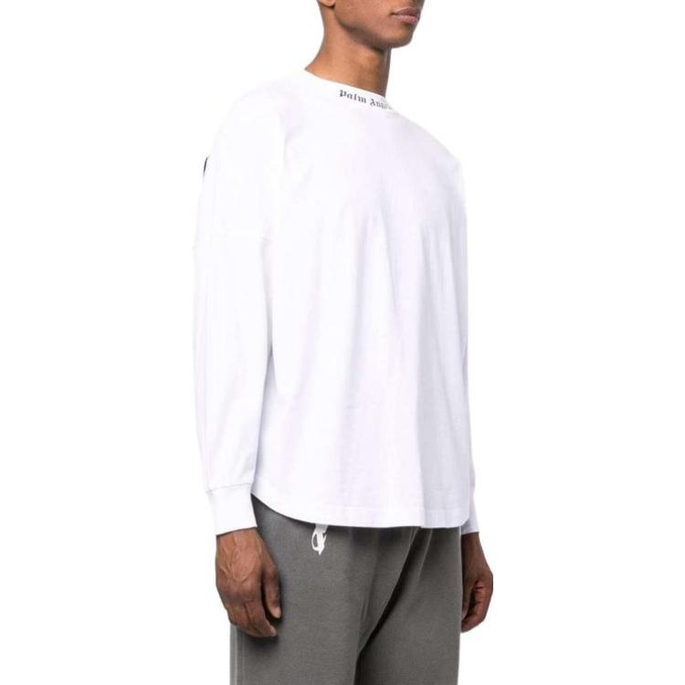 Palm Angels Double Logo Print T Shirt Pmab001c99jer0030132