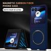 For Moto Razr50Ultra Kevlar Carbon Fiber Pattern Magnet Phone Case Moto Razr40 Case