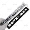 3D ABS DEFENDER Letter  Rear Trunk Car Logo Badge Stickers Decals Auto Door Fender Emblem Tailgate Stickers Styling Accessories