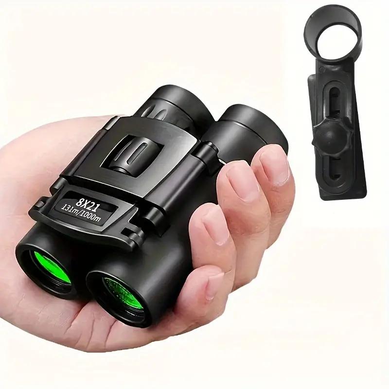 Hochleistungs-8x21-HD-Fernglas für Erwachsene, Bak4-Prisma, ultrahell, wasserdicht, mit Telefonadapter, Stativ für Vogelbeobachtung, Jagd, Wandern