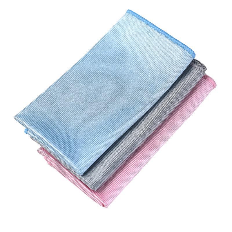 Microfiber Lint-Free Glass Cleaning Cloth for Mirrors and Wine Glasses