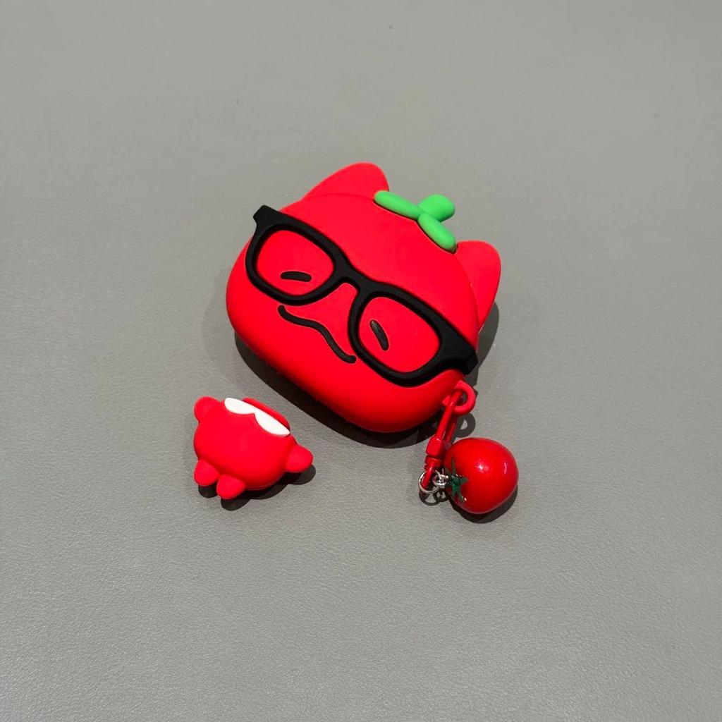 Cute tomato cat AirPods Pro1 Apple Bluetooth headset case 1/1 generation cartoon protective case for women