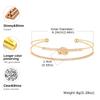 Vnox Shine Double Cuff Bracelet For Women Girls, Gold Color Thin Knot Simple Bangles, Stylish Jewelry Easy Wear