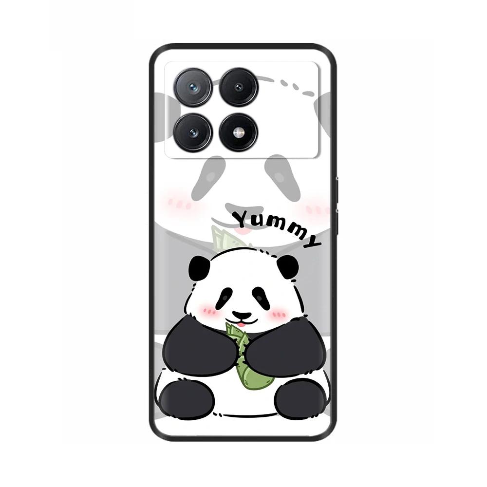Poco X6 Case Phone Case Lovely Cat Coque Cover For Xiaomi Poco X6 Pro Poco X 6 Pro X6Pro Pocox6 Pro 5G Liquid Silicone Cases