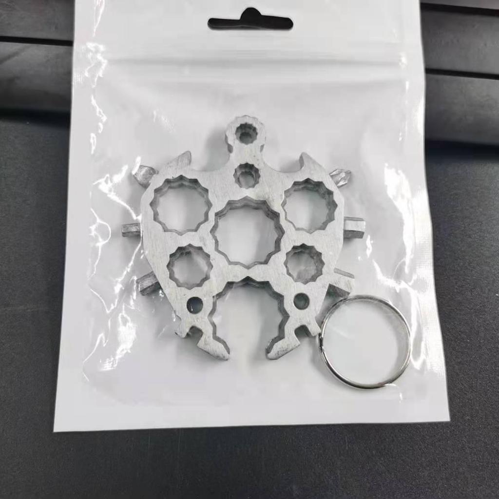 Multifunction Snowflake Wrench Keychain: Hex & Octagonal Universal Outdoor Tool