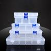 6/8 Grids Small Parts Box Nail Storage Box Compartment Plastic With Lid Elements Can Be Disassembled Fishi Jewelry Screw Box