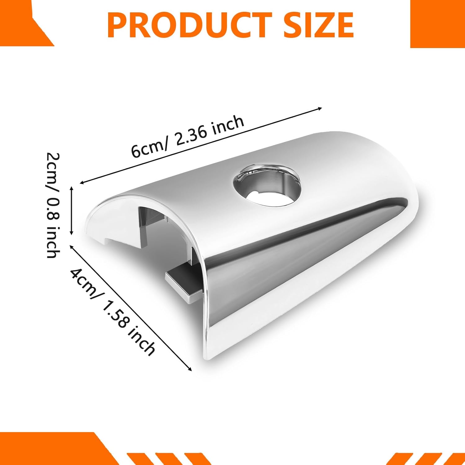 

KIMISS Exterior Door Handle Chrome Cover 80646‑1BA0A for Infiniti QX60 QX70 QX80 EX35 FX35 FX50 QX50 QX56, Key Hole Trim Chrome Front Left Outside