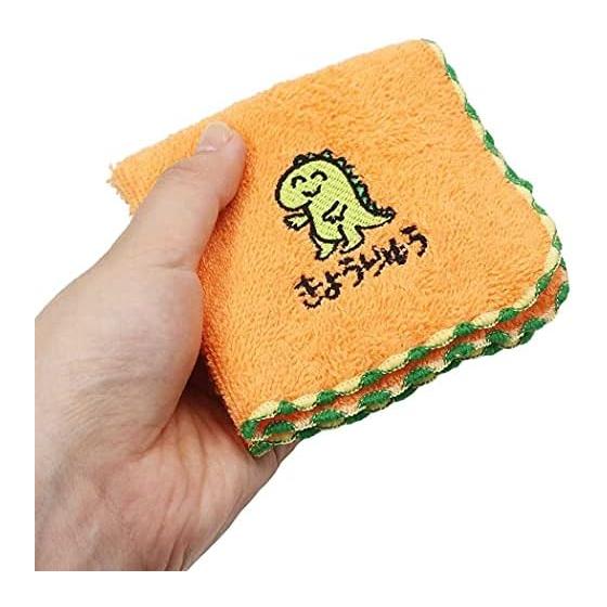 Mini Towel [Drawing Series] One Point Embroidery Handkerchief towel/Kyoryu-san
